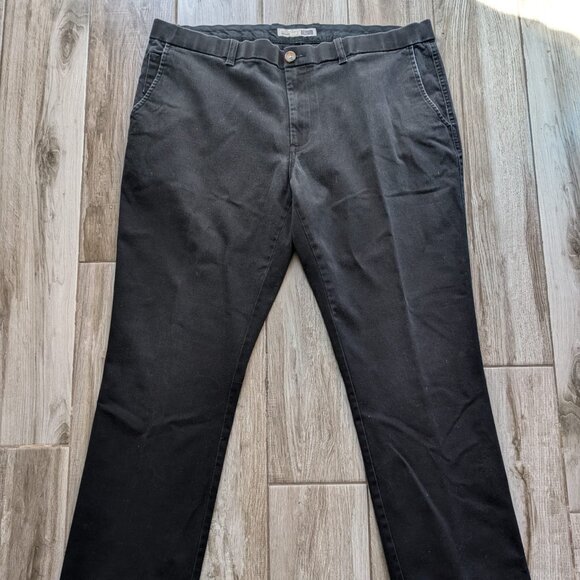 Denver Hayes Slim Black Khakis Pants Men’s 38x32 Cotton Stretch - Picture 1 of 8
